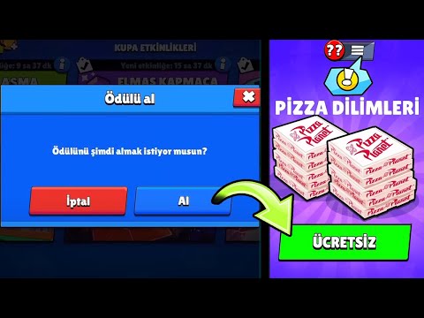 HERKESE ÜCRETSİZ PİZZA DİLİMİ VEREN LİNK🎁 Brawl Stars