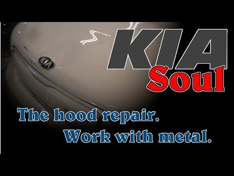 Kia Soul. The hood repair. Ремонт капота.