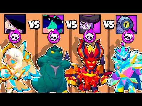 CUÁL ES EL MEJOR BRAWLER con SKIN de HYPERCARGA? | ANGEL vs DEMONIO | Brawl Stars