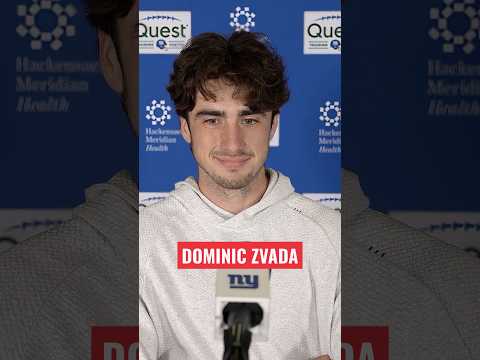 "To be able to play for Coach Harbaugh has been an absolute dream" -Dominic Zvada #giants #shorts