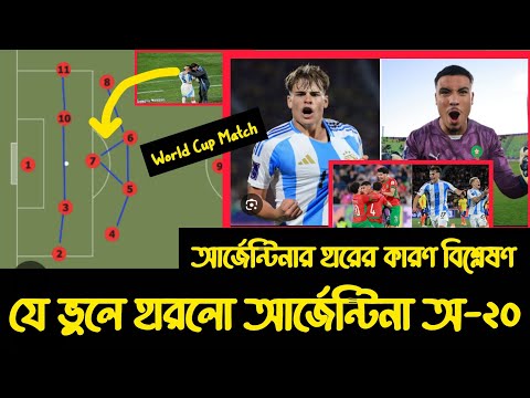 বিশ্বকাপে আর্জেন্টিনার হারের কারণ বিশ্লেষণ। আর্জেন্টিনা ০-২ মরক্কো।Football Mart