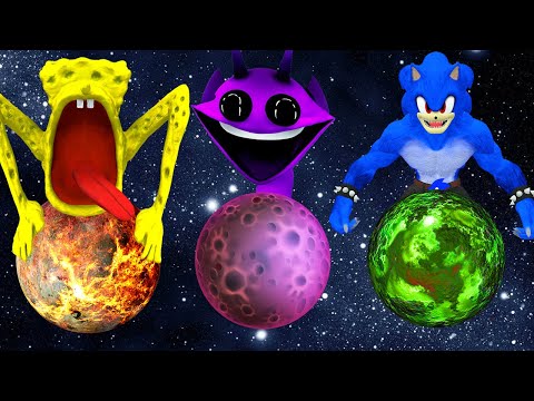 МЫ НАШЛИ ПЛАНЕТА ХОРРОР СПРУНКИ СПАНЧ БОБ ПОЖИРАТЕЛЬ СОНИК КИНГ КОНГ Sprunki Sonic Sponge Bob Gmod