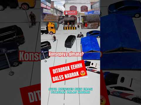 SUPIR BRENGKES BIKIN EMOSI. Ditabrak Balas Nabrak.