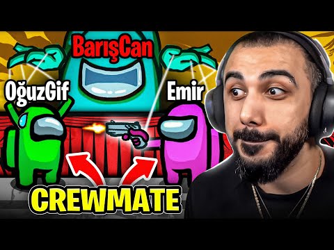 CREWMATELER'İN BEYNİNİ KONTROL EDEREK BİRBİRİNE DÜŞÜRDÜM!! | MODLU AMONG US | Barış Can