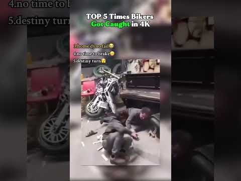 Too 5 Times Bikers Got Caught in 4K#ranked #shorts #motorcycle #fail #crashed