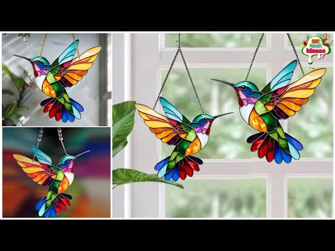 OMG! Stunning Glass Color Birds | Easy DIY Home Decor Idea YOU MUST TRY