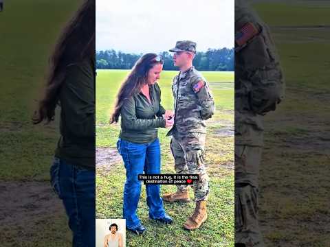 This is not a hug, it is the final destination of peace ♥️ #military #respect #shorts