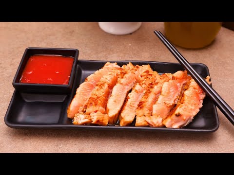 SALMONE SCOTTATO CON SALSA AGRODOLCE CINESE