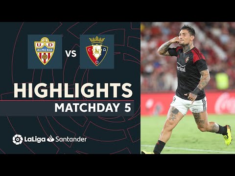 Resumen de UD Almería vs CA Osasuna (0-1)