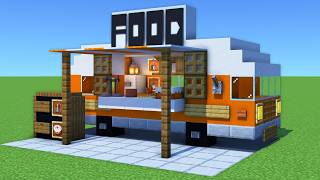 How to Build a Food Truck in Minecraft! 🛻🍔 [Easy Tutorial]