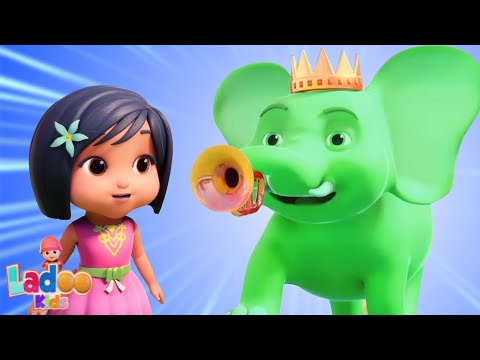 Hathi Raja Green Color, हाथी राजा, Elephant Song and Rhymes in Hindi