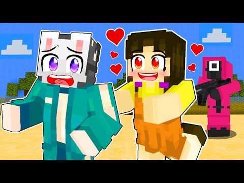 SQUID GAME DOLL Has A CRUSH ON ME in Minecraft! (Tagalog)