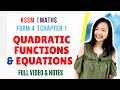 Quadratic Functions and Their Properties