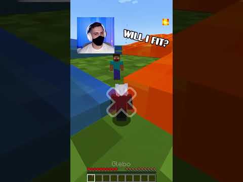 Will I fit?😎 588% #minecraft
