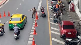 #แยกบางพลัด จุดตรวจกวดขันวินัยจราจรสน บางพลัด เต็มระบบ
