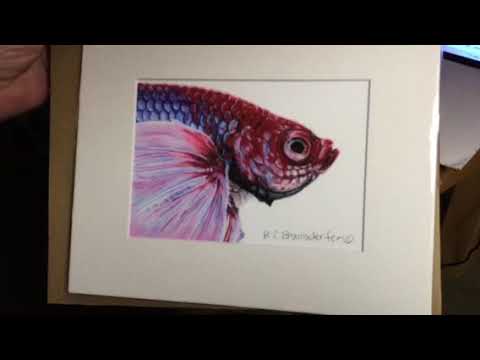 Unboxing from Beccs Fishroom! I won this very special piece of art from Beccs. It is absolutely gorgeous.