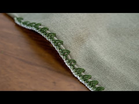 Easy Knotted Buttonhole Border
