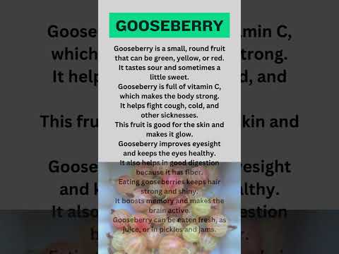 10 lines essay on fruit Gooseberry in english/Health benefits of Gooseberry/my favorite fruit