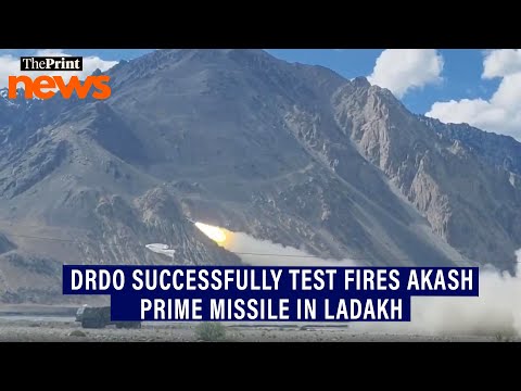 DRDO successfully test fires Akash Prime missile in Ladakh, two direct hits achieved during trial