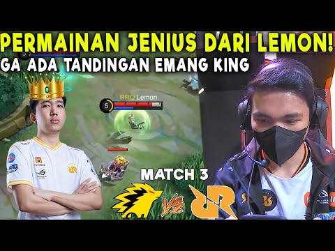 PERMAINAN JENIUS DARI KING LEMON !! MIDLANER2 INDONESIA HRS BELAJAR !! ONIC VS RRQ MATCH 3 MPL s10