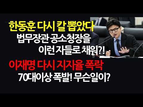 한동훈이 '훈훈연대' 주도하고 이재명 심판하는데 2%가 부족하다? (후원계좌 388 890467 32807 하나 송원재)