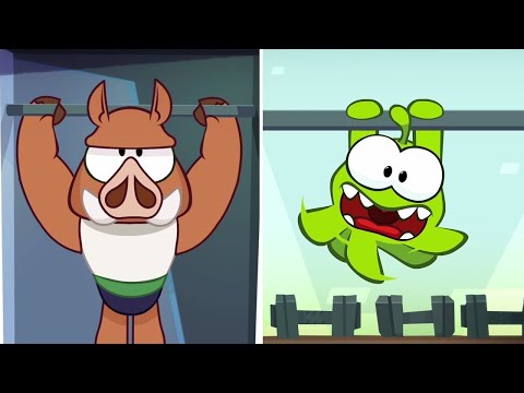 Om Nom Stories -  Om Nom Di Gim 💪 |  Kartun Lucu Untuk Kanak-kanak