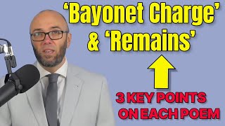 'Remains' & 'Bayonet Charge': My Favourite 3 Points About Each Poem