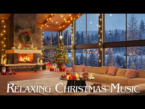 BEAUTIFUL CHRISTMAS MUSIC 🎄 Instrumental Christmas Music with Cracking Fireplace 🎁 Design Tutorial