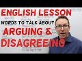 Expressions and Vocabulary for Argumentation