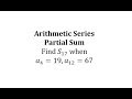 Arithmetic Sequences and Series Concepts