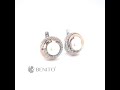 Margherita Earrings Pearls and White Zircon Stones
