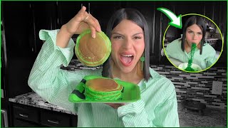 24 HORAS COMIEDO VERDE 🥑/Selena Reyez