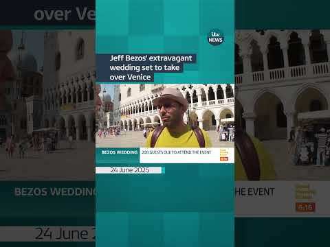 Jeff Bezos' £8 million wedding celebrations will include around 200 guests | ITV News #jeffbezos
