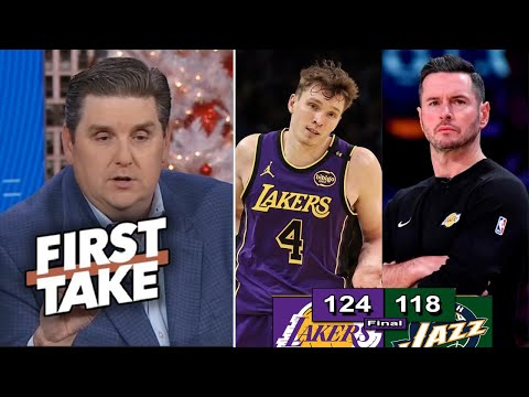 JJ Redick found the SHOOTER for LeBron - Windhorst on Knecht 9/12 three to Lakers beat Jazz 124-118