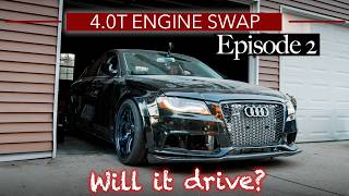 This B8 Audi 4.0T Swap Takes SO LONG | Episode 2