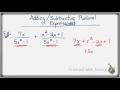 Combining Like Terms and Rational Expressions