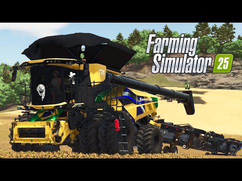 O INICIO DA COLHEITA DE SOJA - FARMING SIMULATOR 25 #80