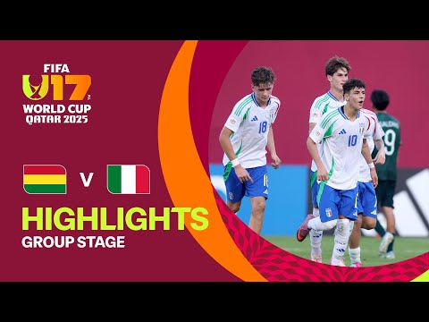 ملخص المباراة بوليفيا - إيطاليا