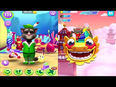 My Talking Tom2 vs Talking Tom Hero dash ios Andriod Gameplay 2025 My Tom2 Game vs Hero Dash Ep4260