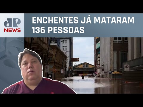 “Ruas já estavam tomadas então era rezar para não subir mais”, relata morador de Porto Alegre, no RS