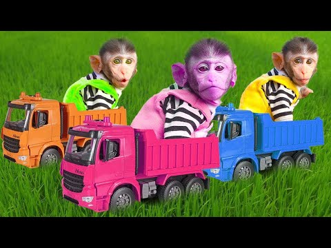 KiKi Monkey playing with BlackPink Ice Cream Vending Machine and go to toilet | KUDO ANIMAL KIKI