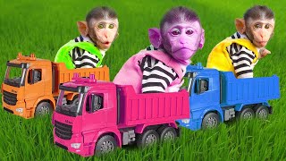 KiKi Monkey playing with BlackPink Ice Cream Vending Machine and go to toilet | KUDO ANIMAL KIKI