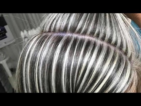 Passo a Passo de Mechas na Touca Acinzentadas Grey Hair