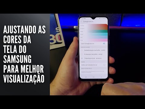 Ajustando as cores da tela do Samsung para melhor visualização