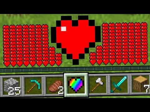 Minecraft, But I Gain 1,000,000 Hearts