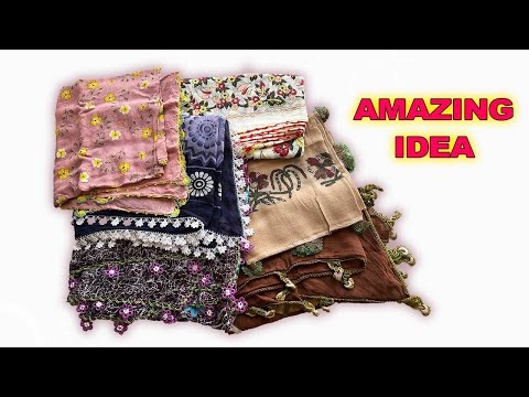 DIY Bag From Old Scarves / How to Sew a bag?