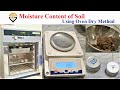 Soil Moisture Content Testing