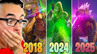 EVOLUCION DE LOS 3 BOSSES JUGABLES DE FORTNITE