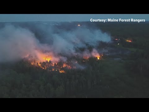 YouTube video thumbnail: Maine Faces High Wildfire Risk as Hot, Dry Days Persist