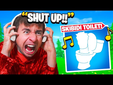 Trolling With SKIBIDI TOILET Emote In Fortnite!